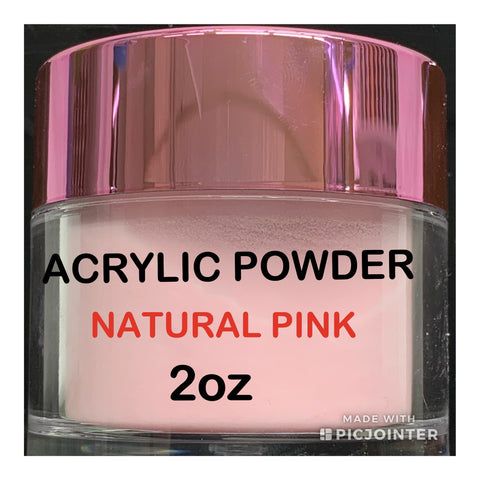 ACRYLIC POWDER NATURAL PINK 2oz