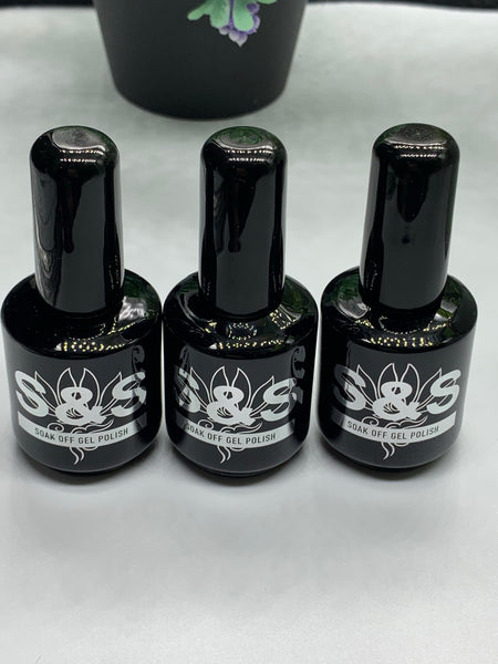 S&S SHELLAC GEL (SET OF 3 COLOR)(FREE MANICURE KITS)#C331-223-330