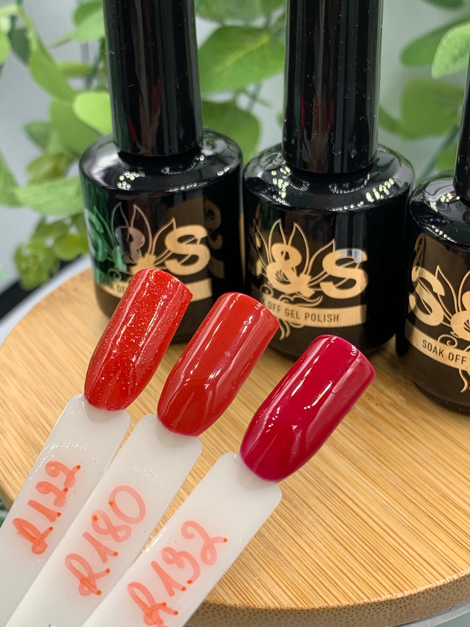S&S SHELLAC GEL (SET OF 3 COLOR)(FREE MANICURE KITS)#R122-180-132